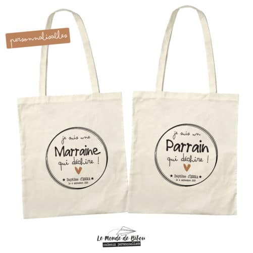 Sacs Parrain Marraine qui déchirent