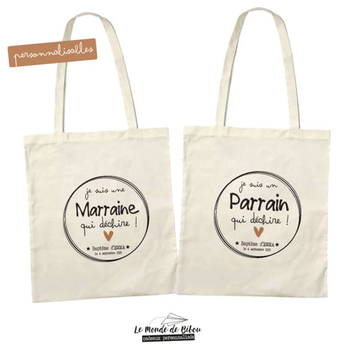 Sacs Parrain Marraine qui déchirent