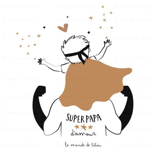 Mug personnalisable thème super papa