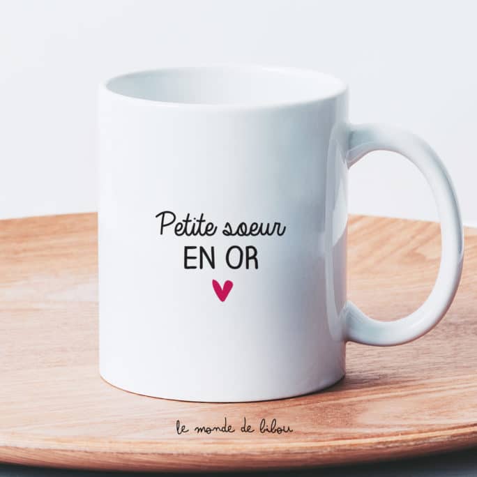 Mug Petite Sœur en or