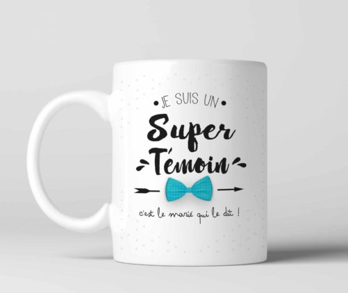 Mug Je suis un super témoin