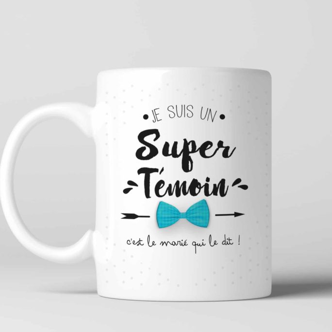 Mug Je suis un super témoin