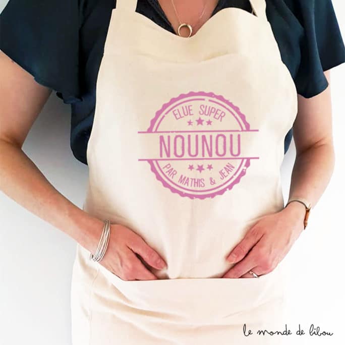 Tablier adulte Élue super nounou