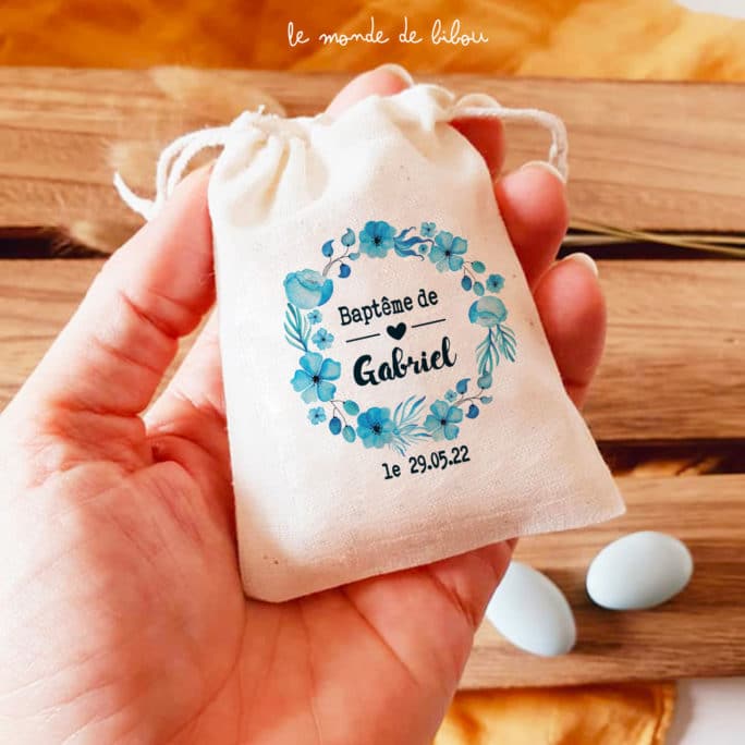 Sac ballotin Couronne bleue