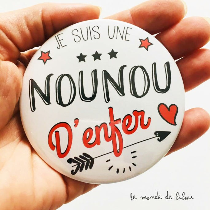 Miroir de poche Nounou d'enfer