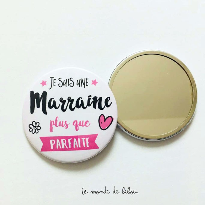 Miroir de poche Marraine plus que parfaite