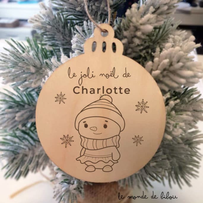 Boule Premier Noël Bonhomme de neige