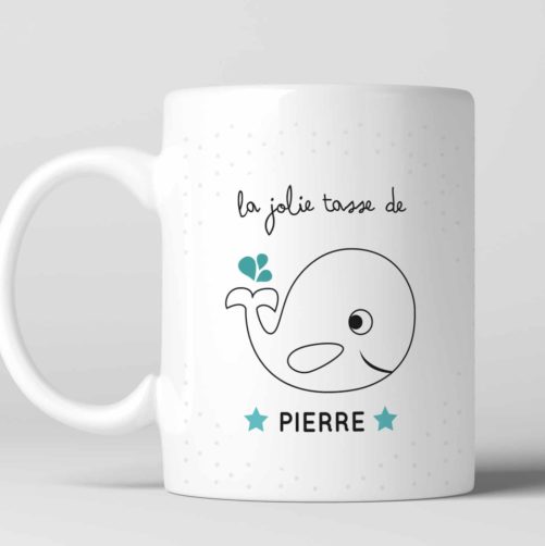 TASSE INCASSABLE THÈME BALEINE