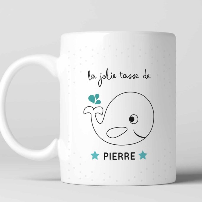 TASSE INCASSABLE THÈME BALEINE