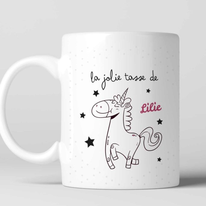 TASSE INCASSABLE THÈME LICORNE