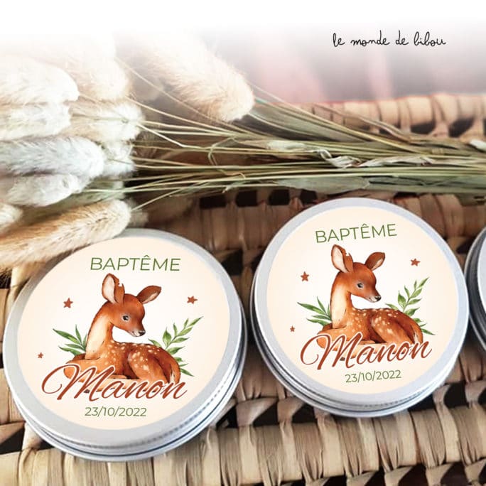 Boîte à dragées petit Faon