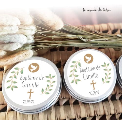 Boîte à dragées personnalisée thème croix