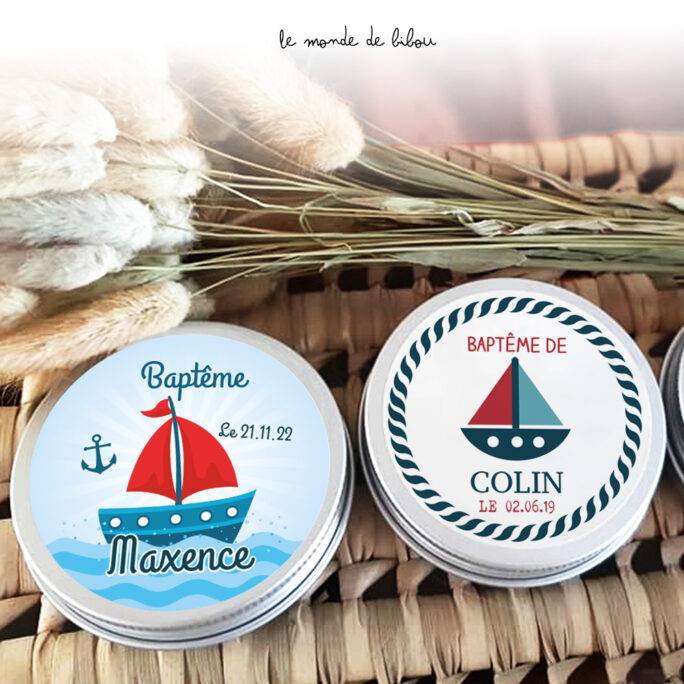 Boîte à dragées Petit bateau
