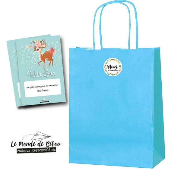 Petit sac cadeau + carte personnalisée