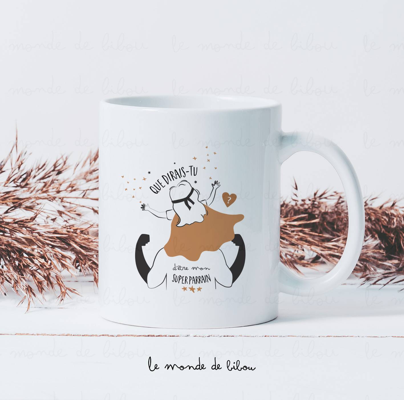 Mug Que dirais-tu d'être parrain personnalisé