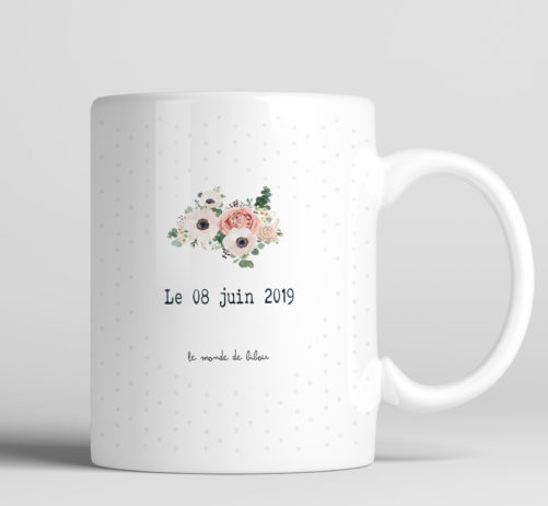 Mug personnalisé témoin de la mariée