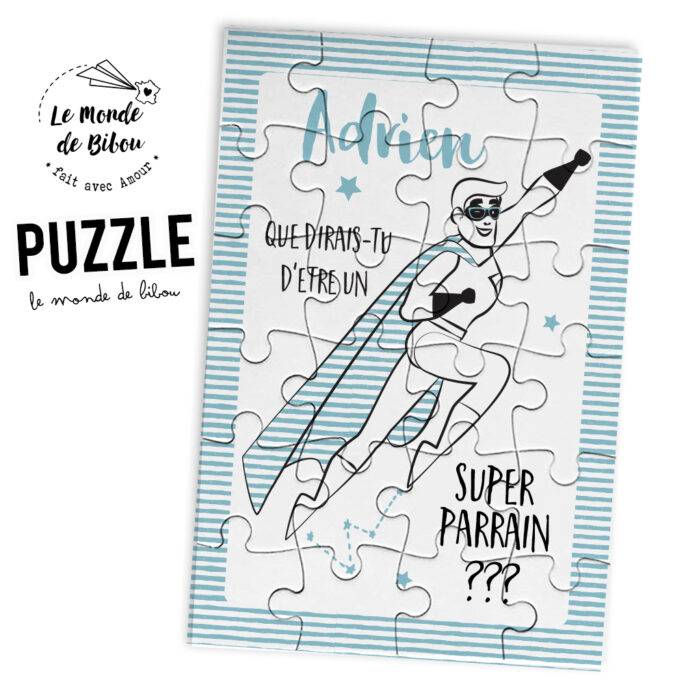 Puzzle demande Parrain Super héros
