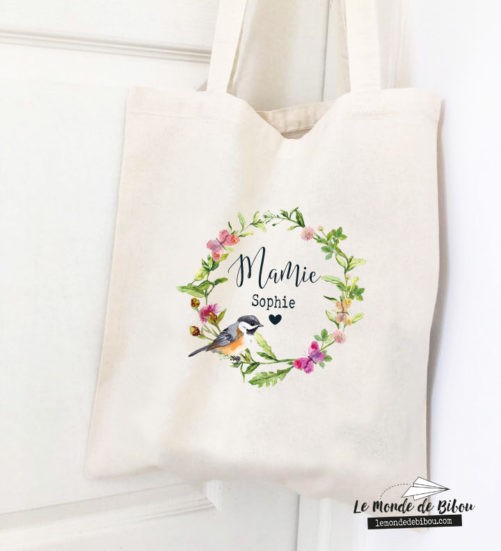 Sac Mamie Couronne de fleurs