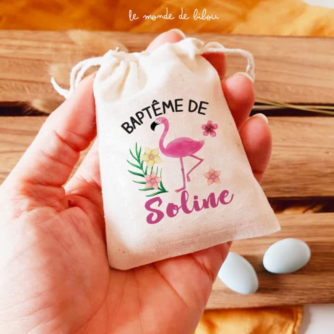 Sac ballotin Flamant rose