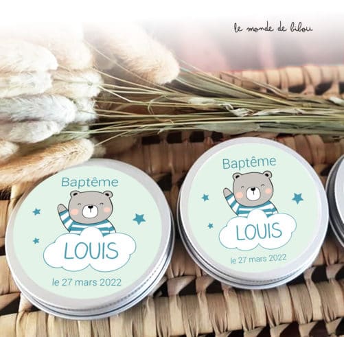 Boîte à dragées ourson