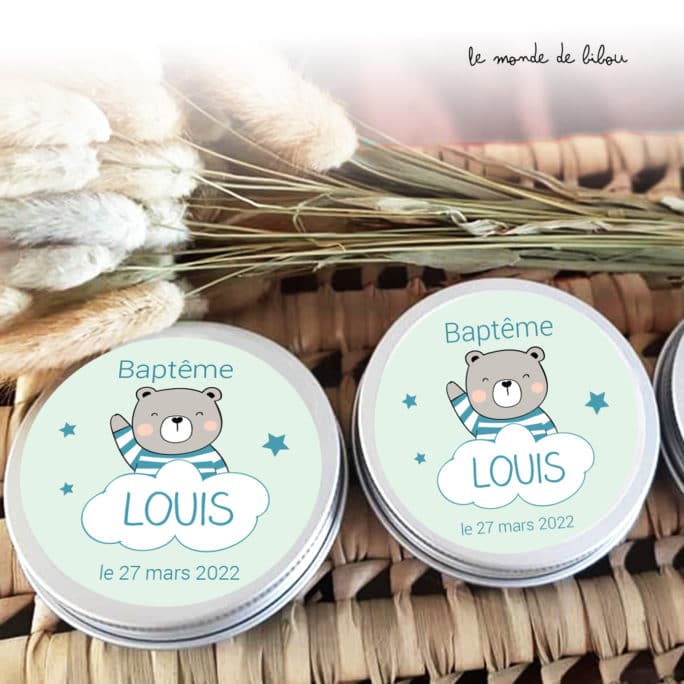 Boîte à dragées ourson