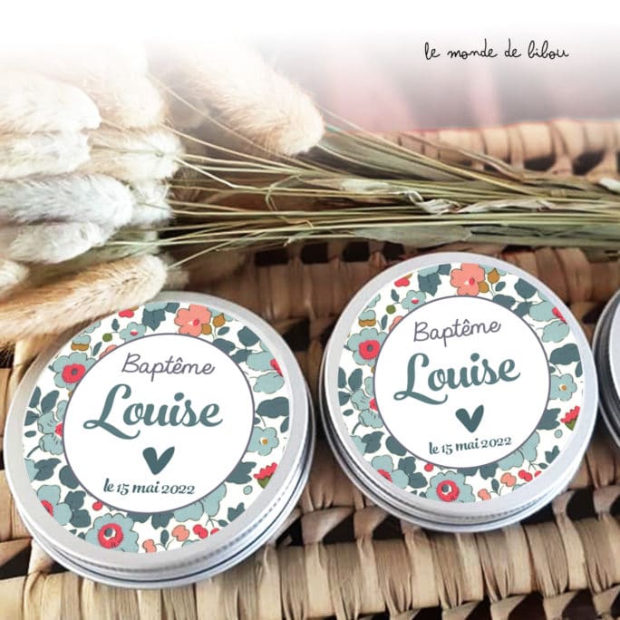 Boîte à dragées Liberty papillon