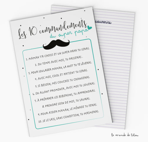 Les 10 commandements du Super Papa