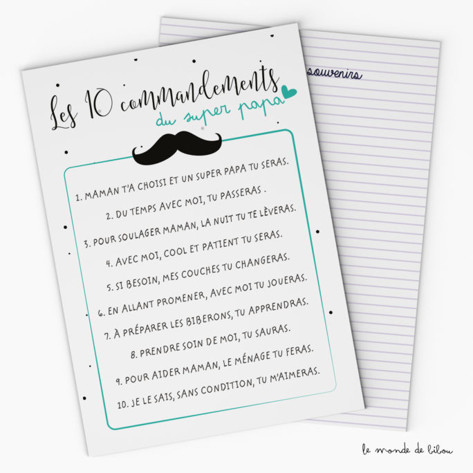 Les 10 commandements du Super Papa