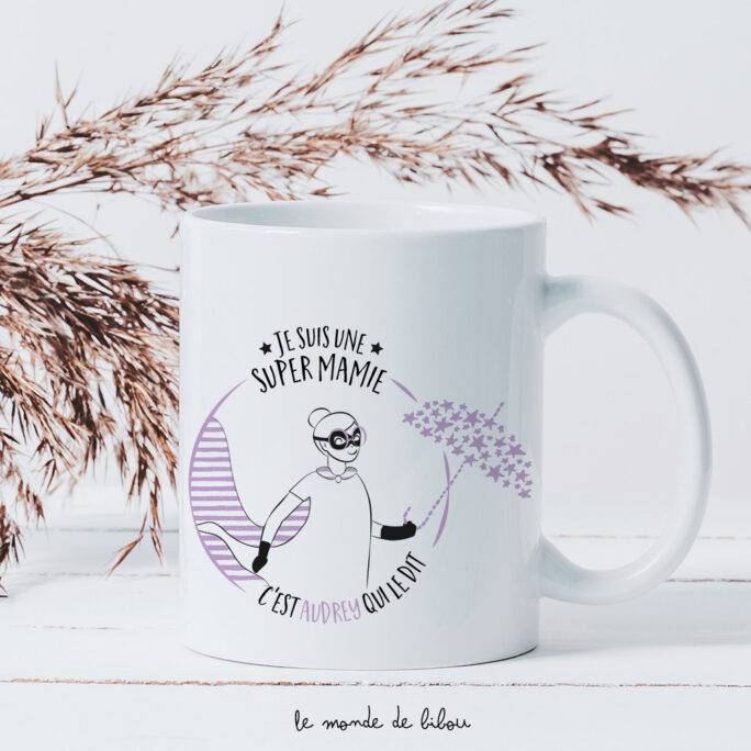 Mug Mamie Super Héros