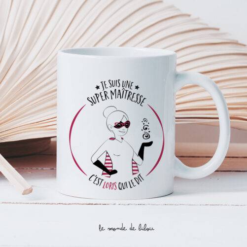 Mug Maîtresse Super héros