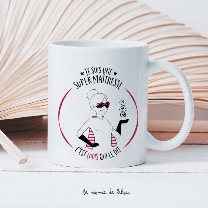 Mug Maîtresse Super héros