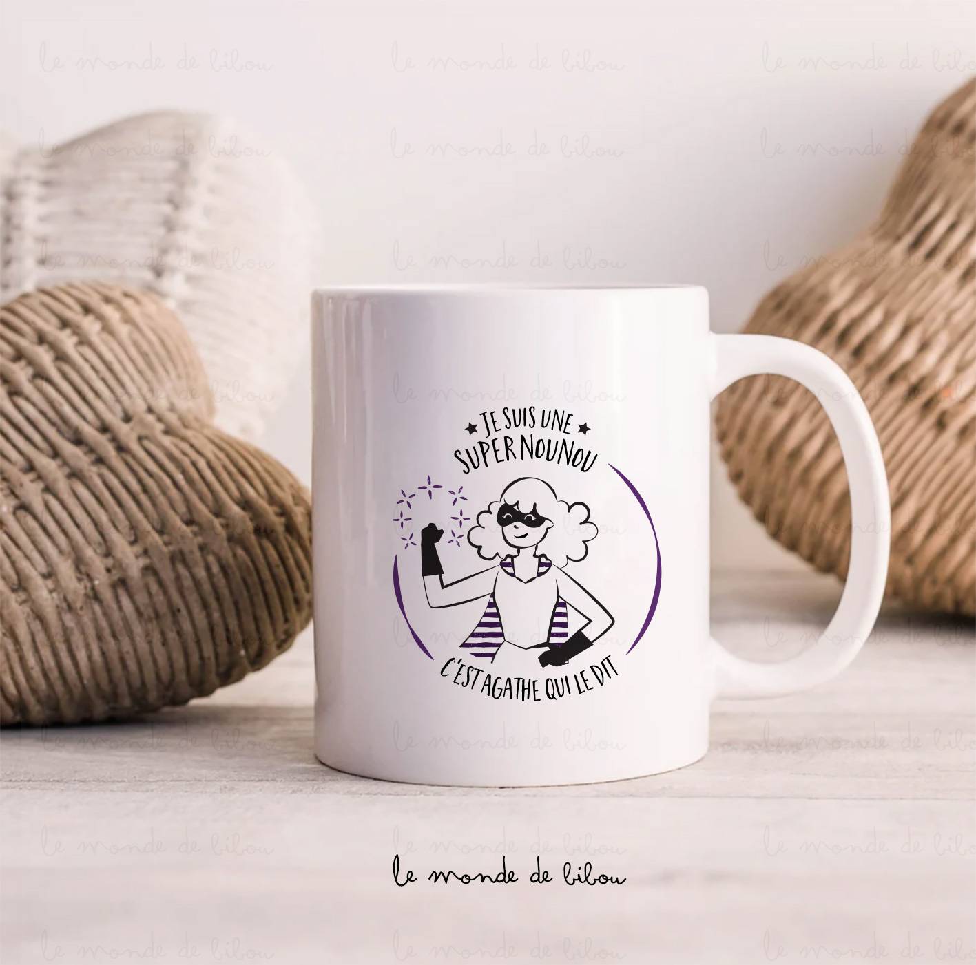 Mug Nounou Super héros