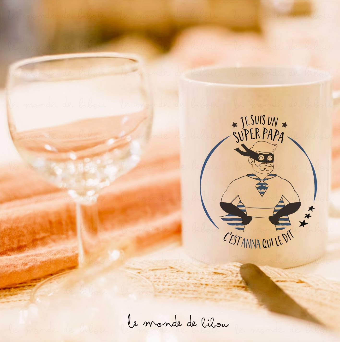 Mug Papa Super Héros