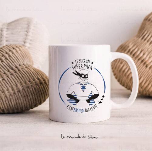 Mug Papa Super Héros