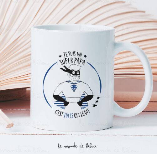 Mug Papa Super Héros