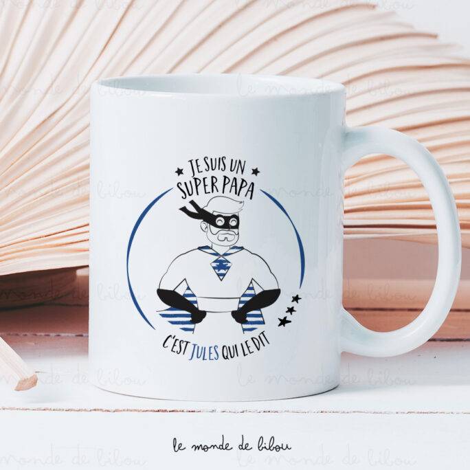 Mug Papa Super Héros