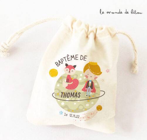 Sac ballotin dragées Petit Prince
