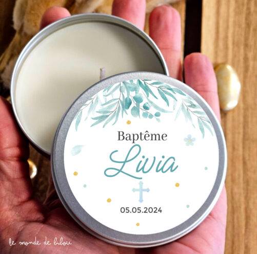 Lot de 10 bougies Baptême ou Communion
