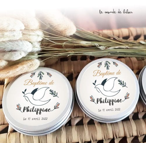 Boîte dragées Colombe