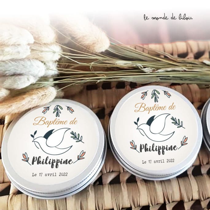 Boîte dragées Colombe