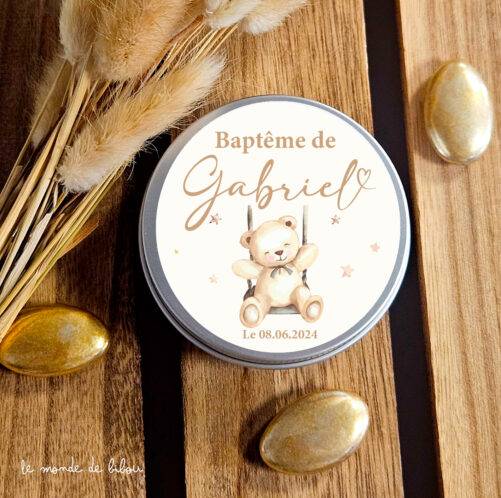 Boîte dragées Ourson Rêverie