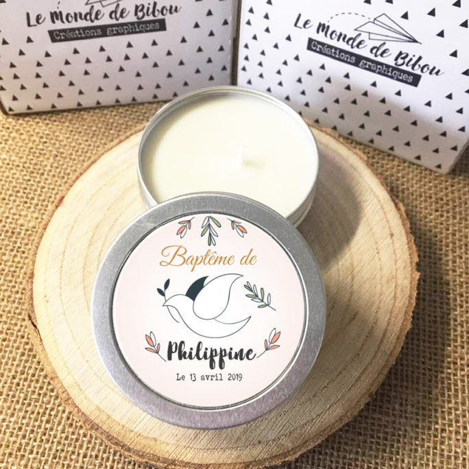 Lot de 12 bougies Colombe