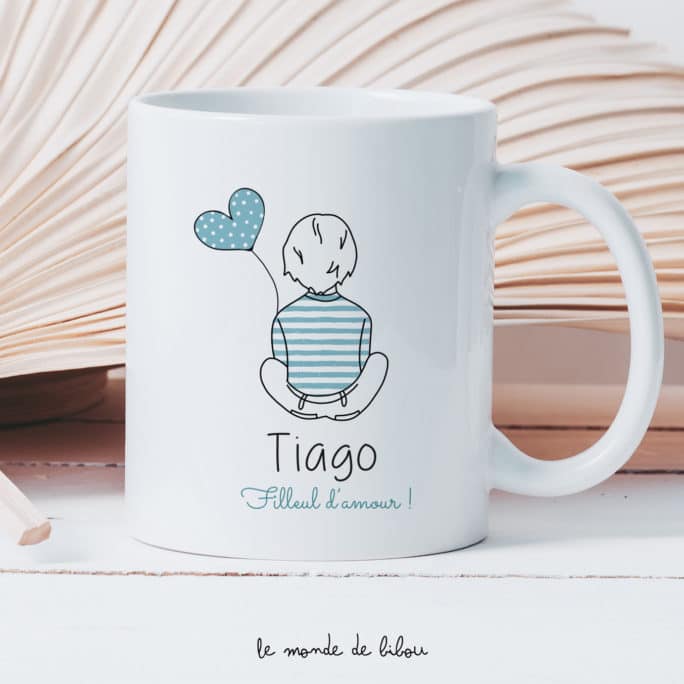 Mug personnalisé Filleul(e) d'amour