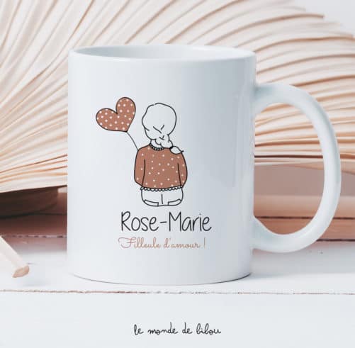 Mug personnalisé Filleul(e) d'amour