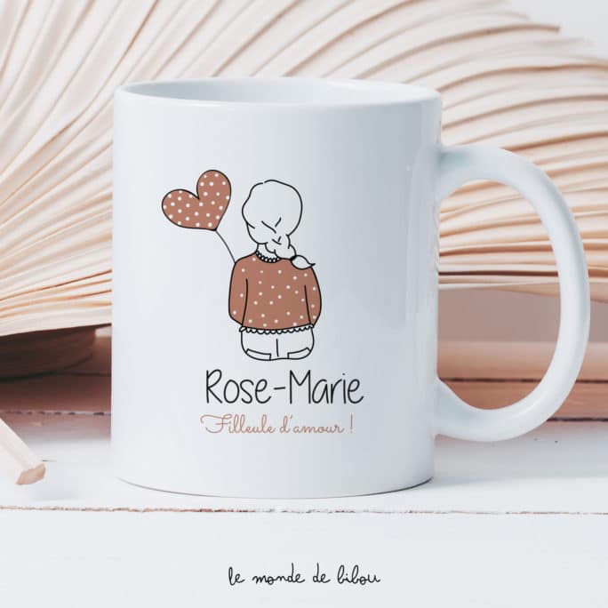 Mug personnalisé Filleul(e) d'amour