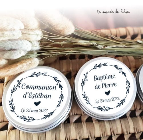Boîte dragées Couronne de Laurier