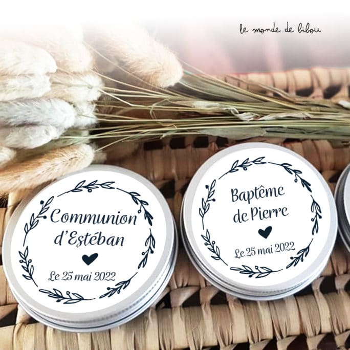 Boîte dragées Couronne de Laurier