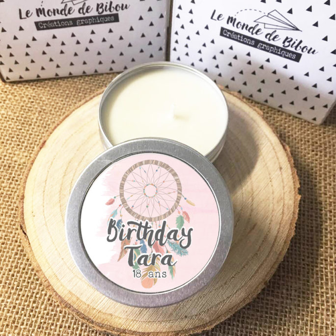 Lot 15 bougies thème Attrape Rêves Anniversaire