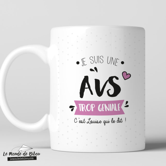 Mug personnalisé cadeau AVS