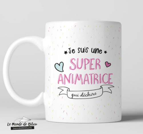 Mug personnalisé cadeau animatrice